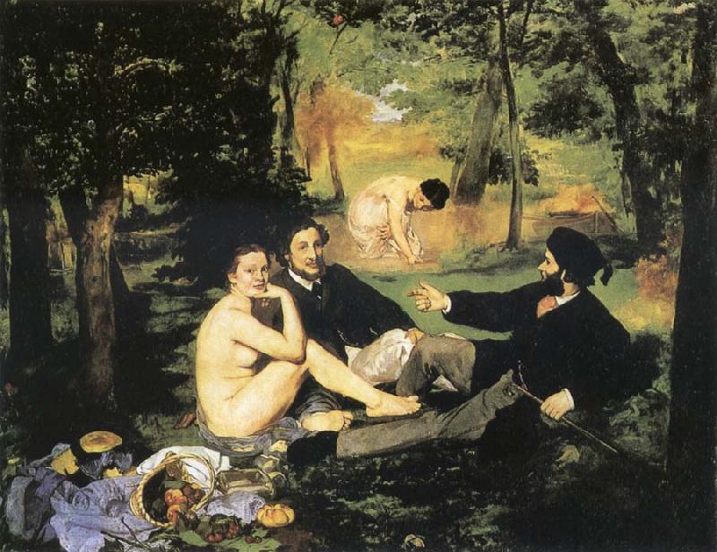 Edouard Manet Dejeuner sur l-herbe oil painting image